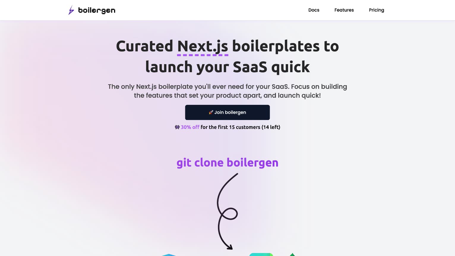 boilergen website screenshot